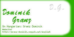 dominik granz business card